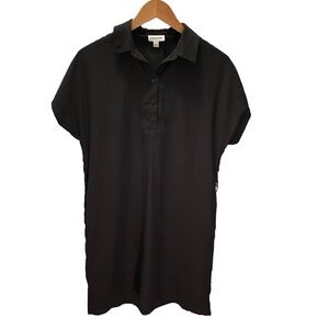 Frank and Oak Collared Black Mini Dress Size SP